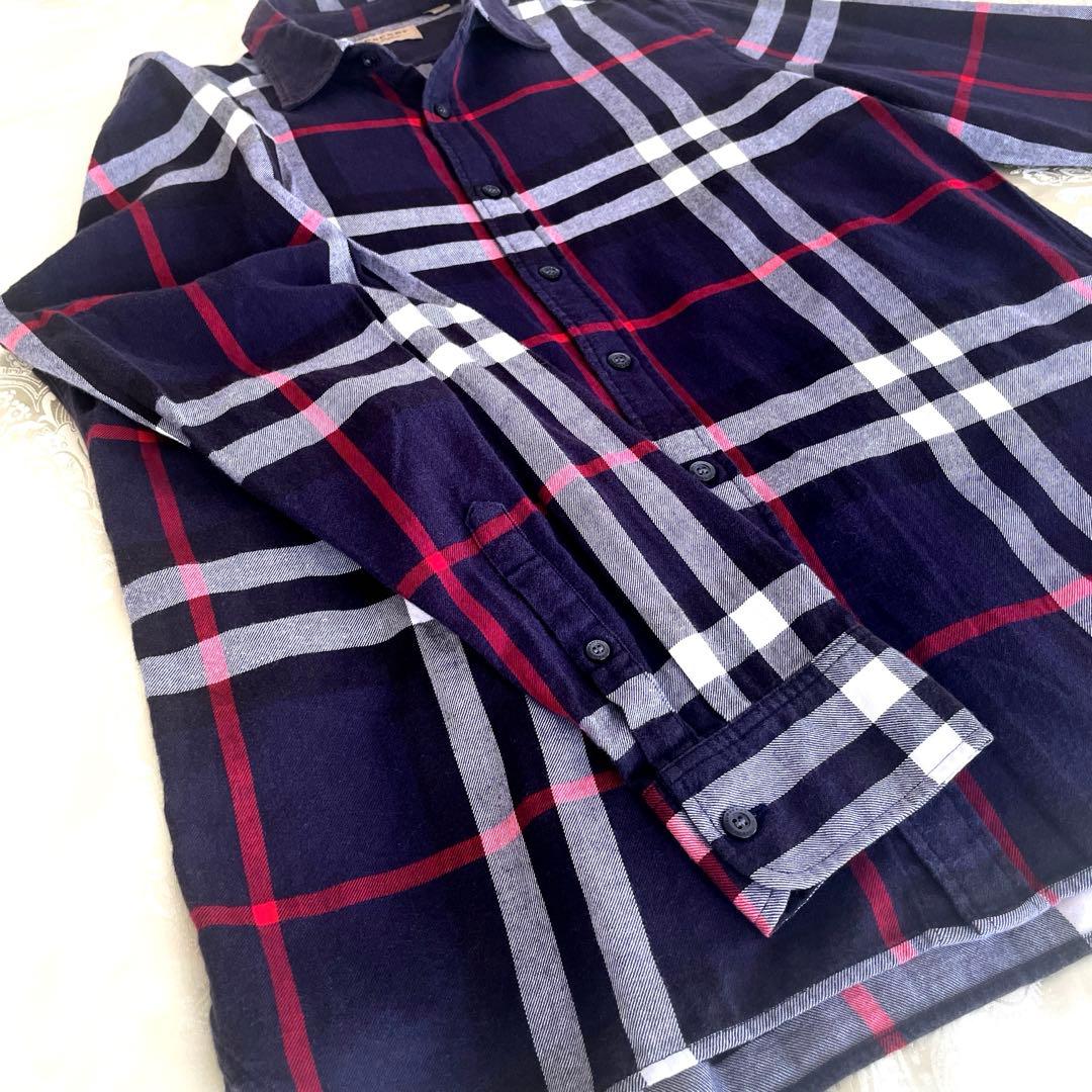 【BURBERRY LONDON 】美品✨人気のメガチェック長袖シャツサイズL