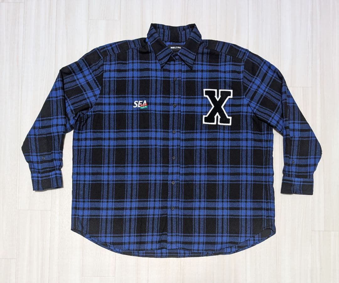 WIND AND SEA × GOD SELECTION XXX ネルシャツ L