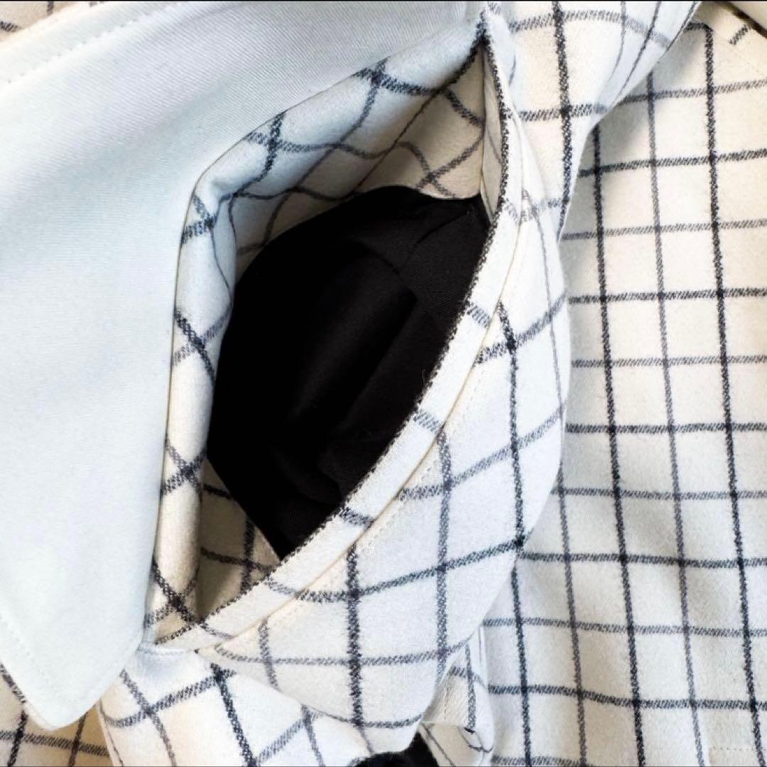 美品 ザ リラクス ハリントンジャケット バルカラー 格子柄 定価 75900円