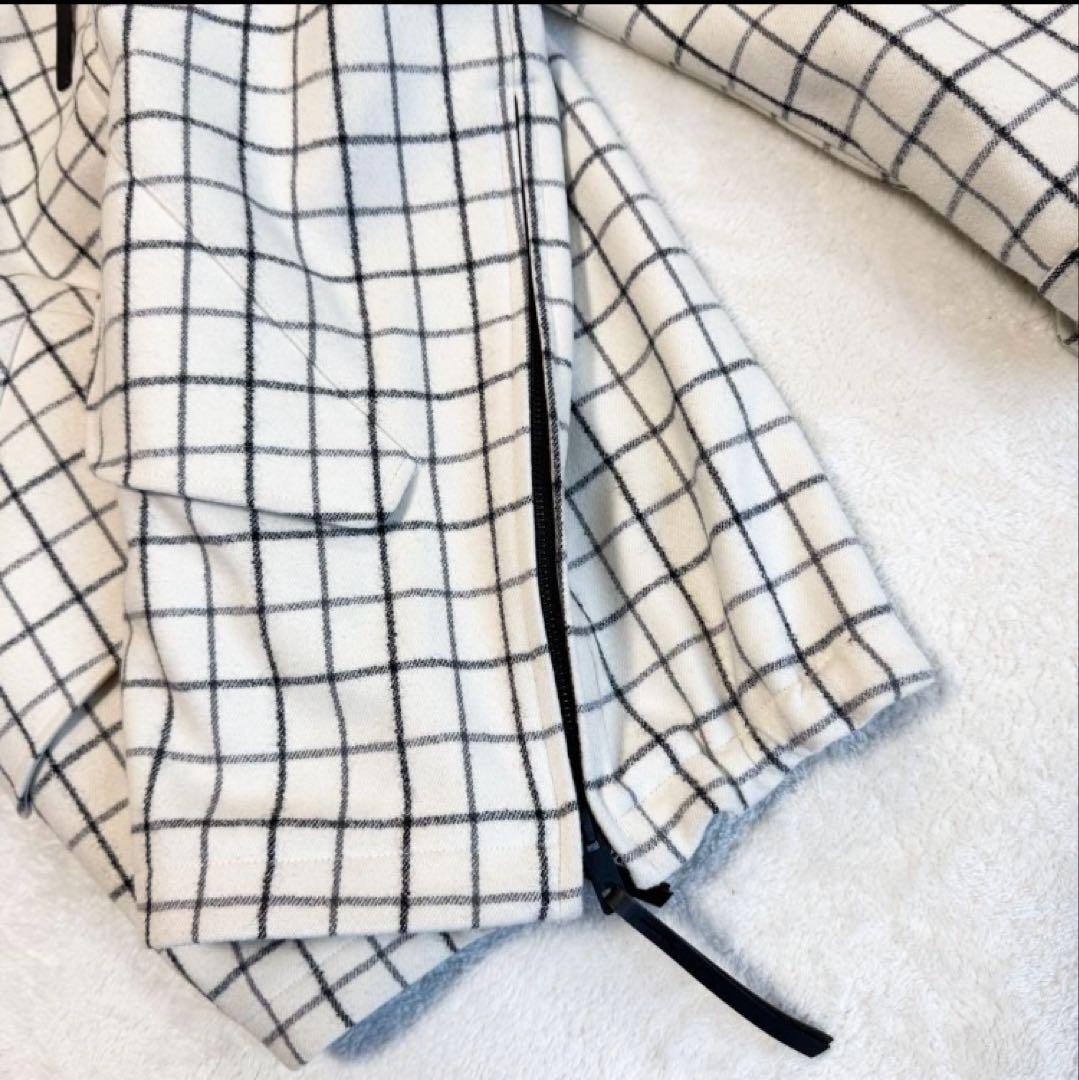 美品 ザ リラクス ハリントンジャケット バルカラー 格子柄 定価 75900円