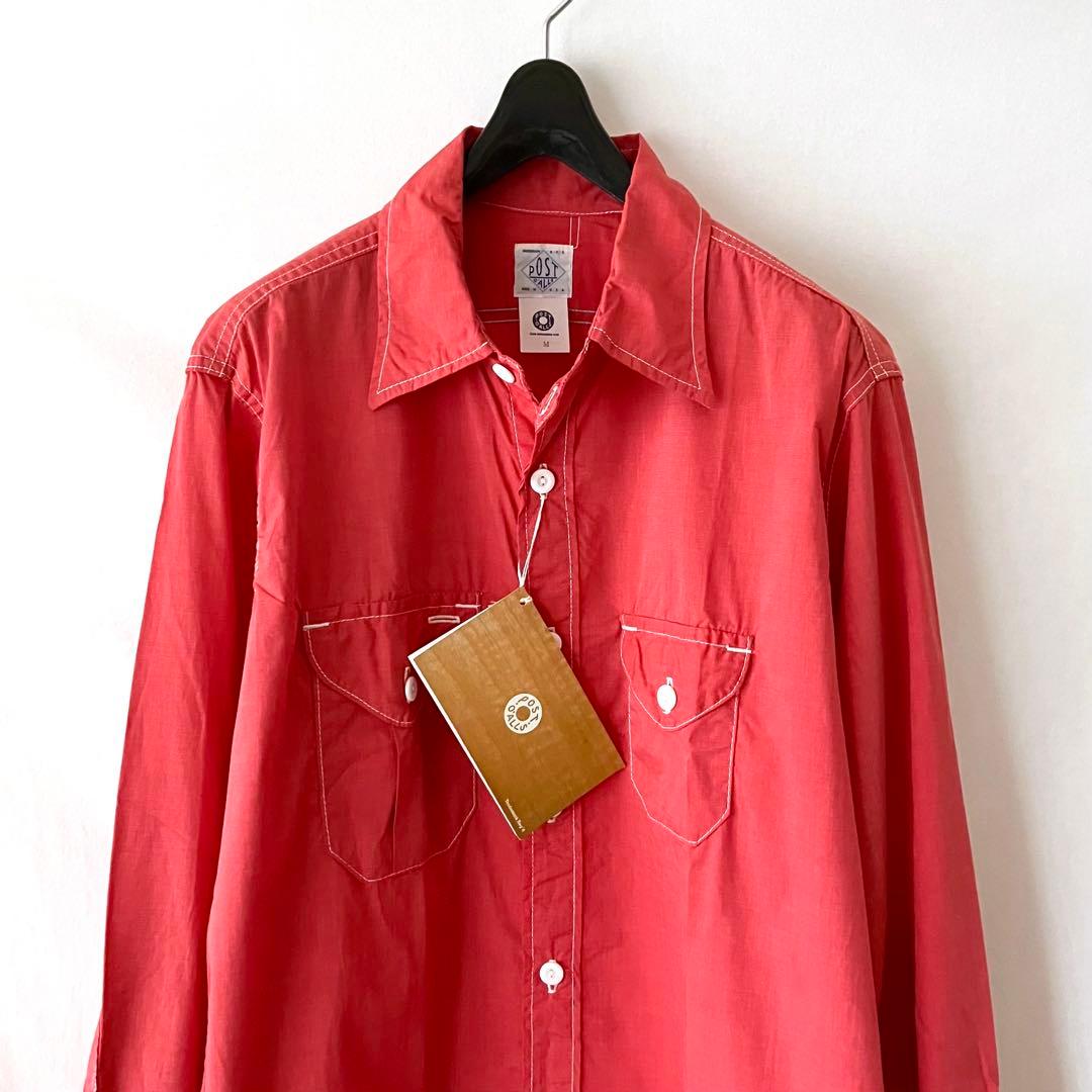 未使用 USA製 POST O’ALLS ワークシャツ コットンシャンブレー M