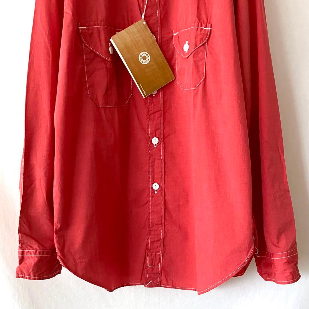未使用 USA製 POST O’ALLS ワークシャツ コットンシャンブレー M