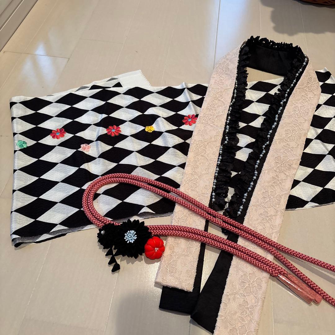 新品未使用 重ね襟 帯揚げ 帯締め 飾り5点　モダン くすみカラー 振り袖 袴❣️