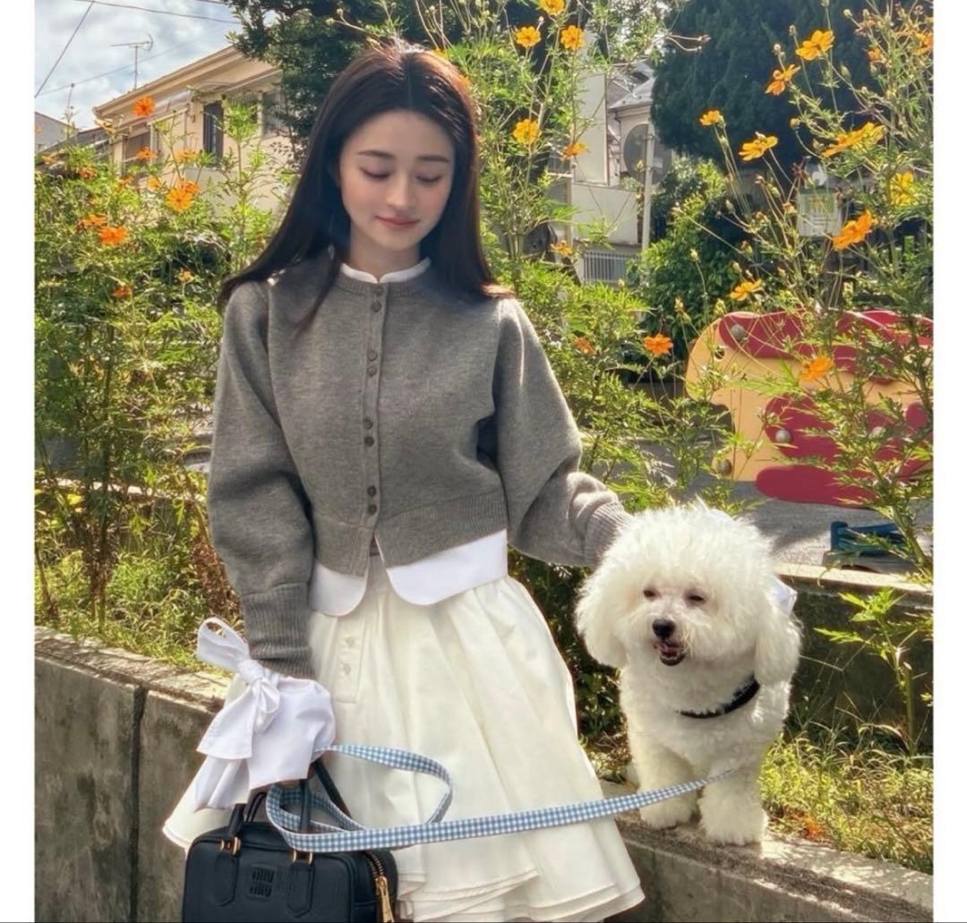 Bibiy. ANGELIQUE KNIT グレー　正規品