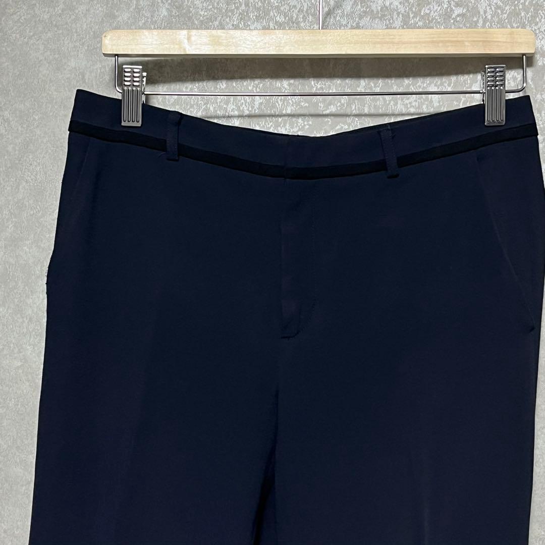 【美品】ベイジ セットアップノーカラー ジャケット CINDY シンディ　紺