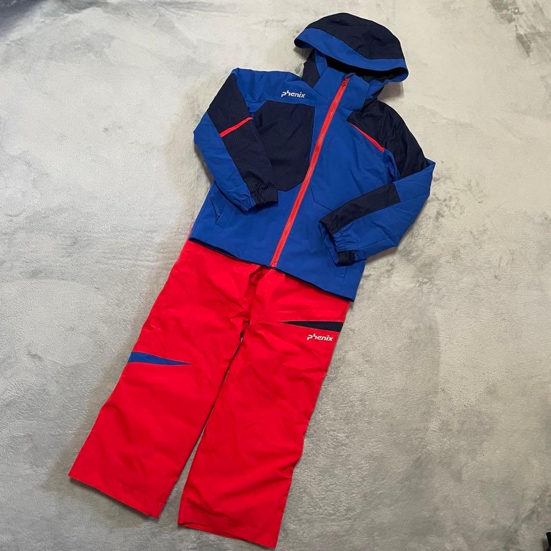 【Phenix】スキーウェア 子ども用 （130cm）青/赤
