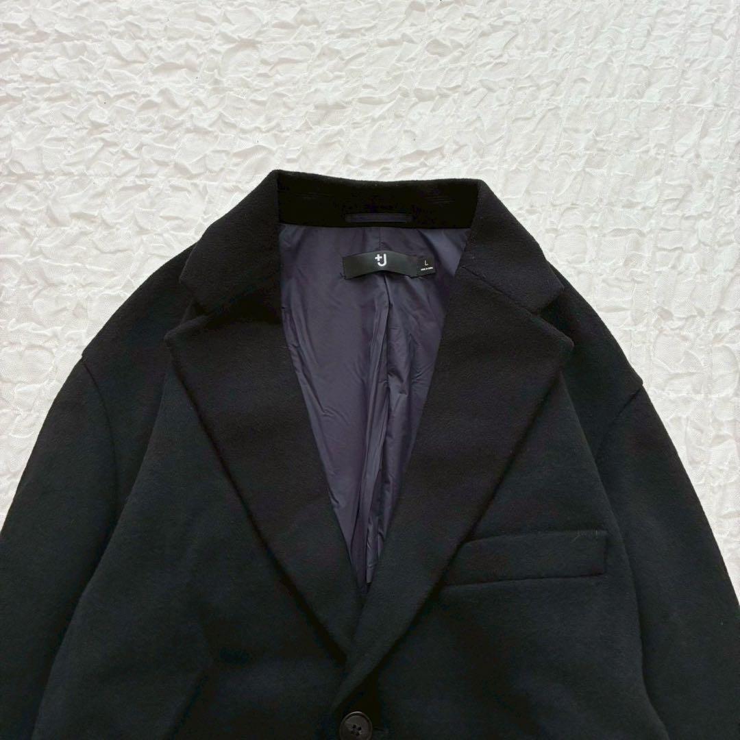 ユニクロ ジルサンダー カシミヤブレンドオーバーサイズチェスターコート L