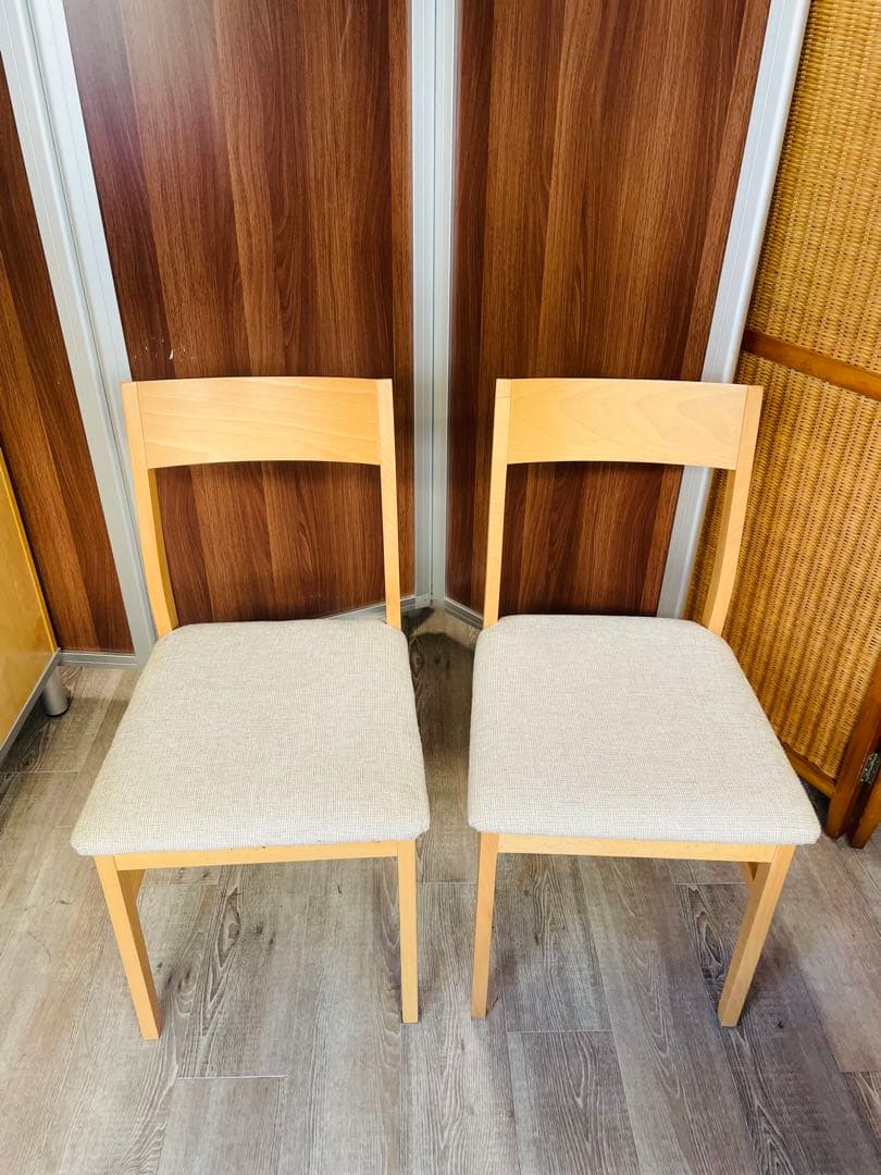 ニトリ　シンプルモダン ダイニングチェア 2脚セット