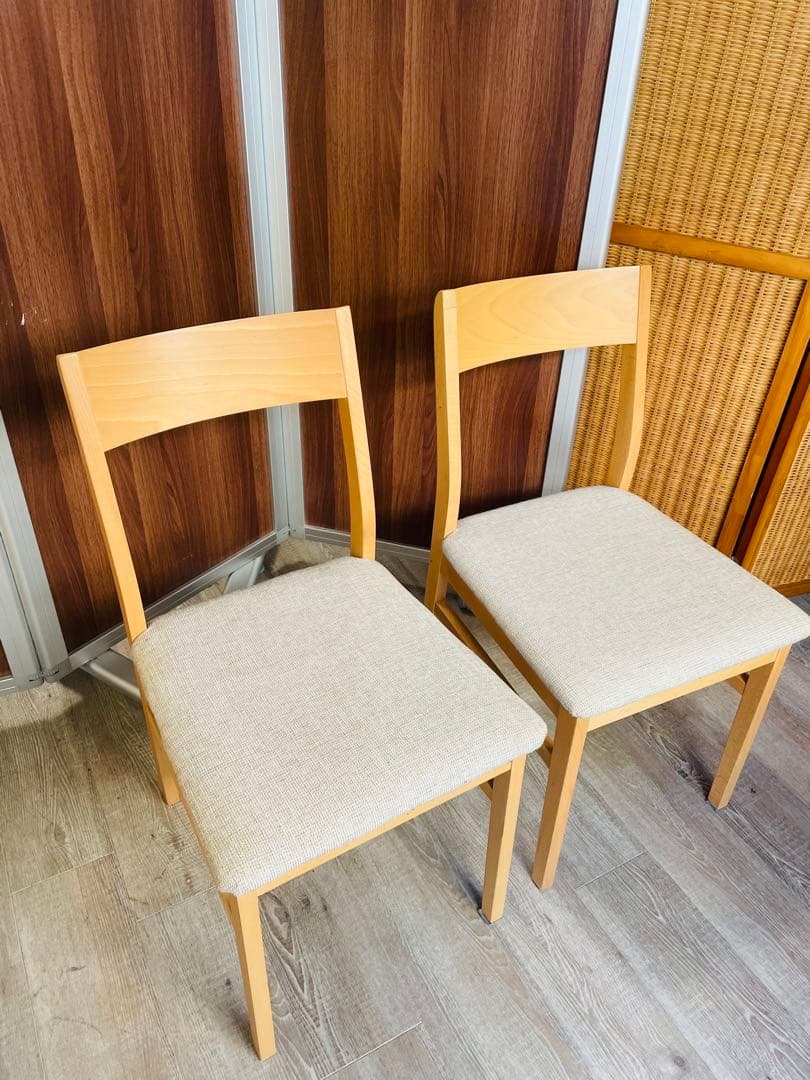 ニトリ　シンプルモダン ダイニングチェア 2脚セット