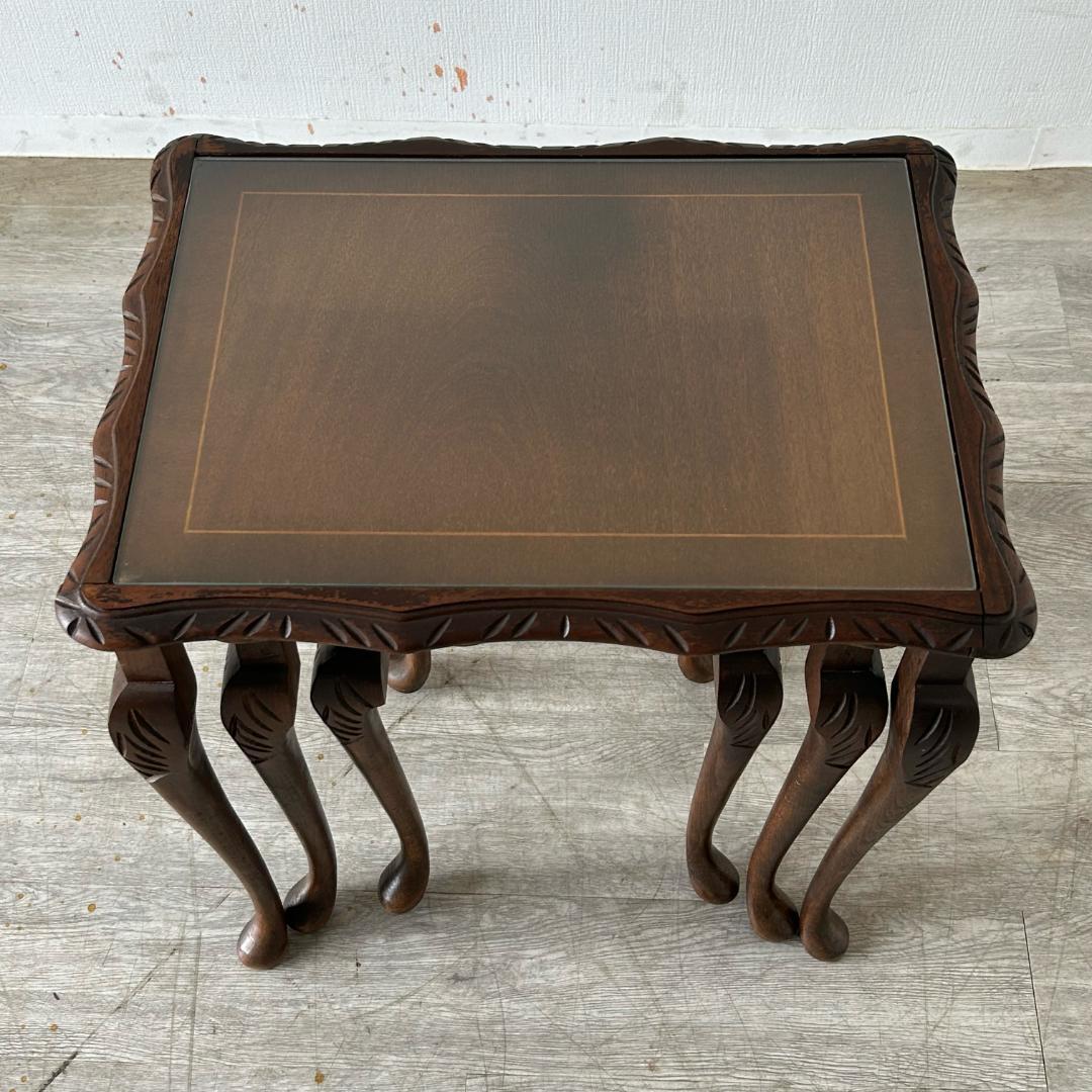 イギリス アンティーク 家具 ネストテーブル 1940年頃 596A