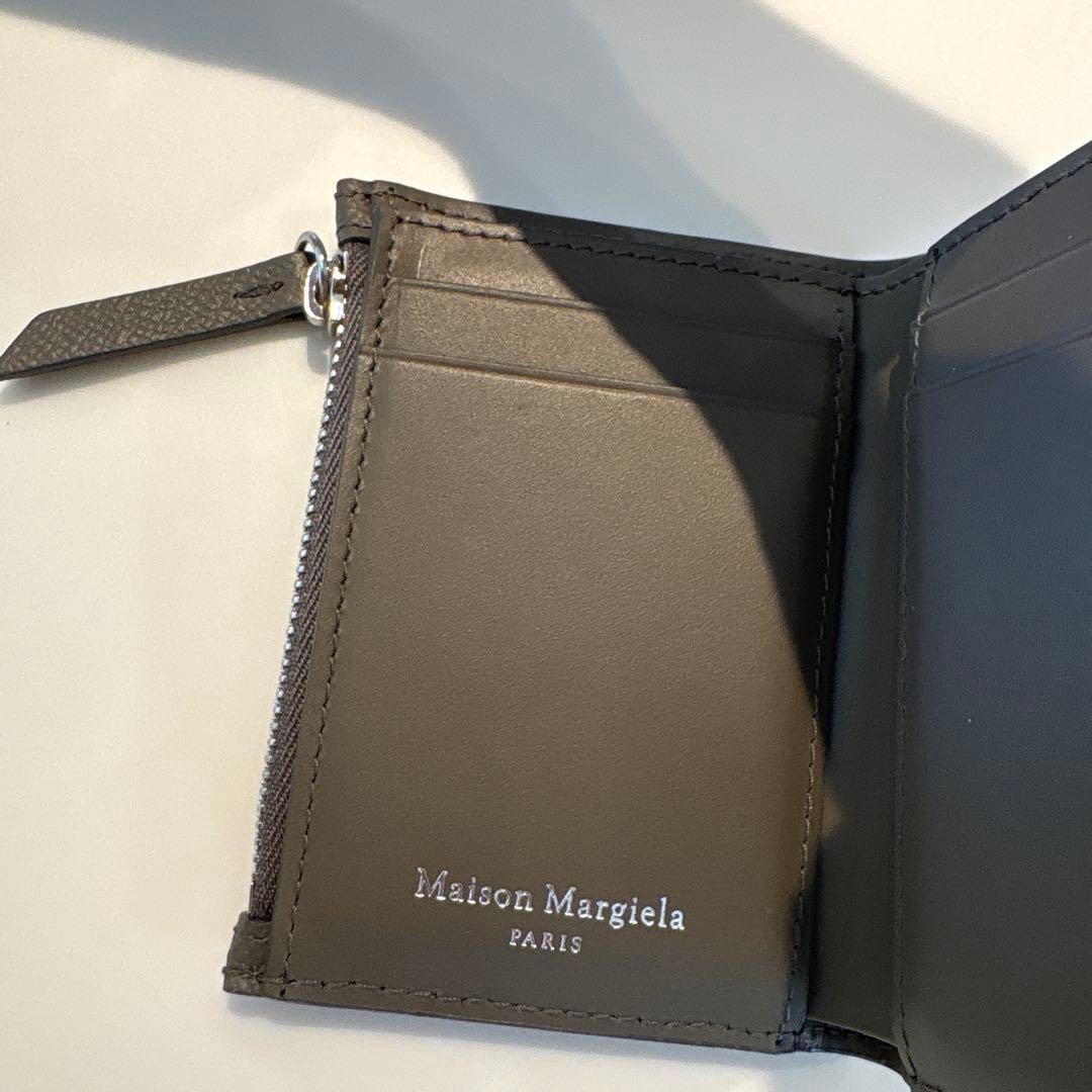 マルジェラ　三つ折り財布　グレー