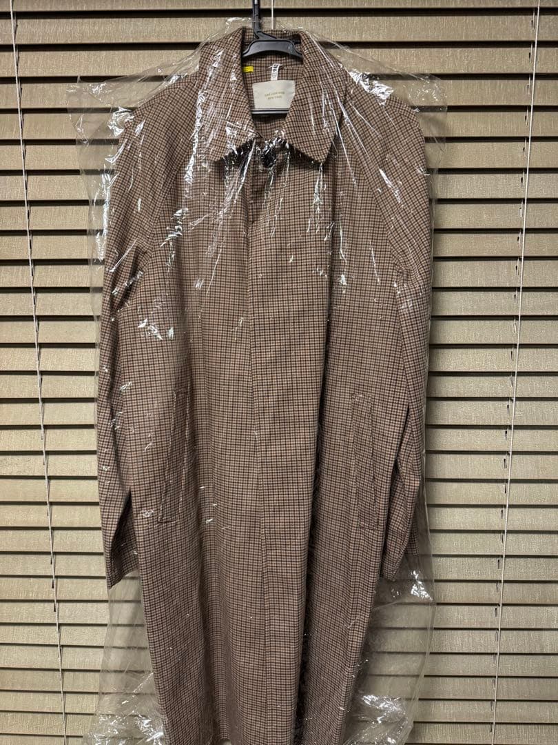 22FW AIMÉ LEON DORE ブラウンチェック Topコート