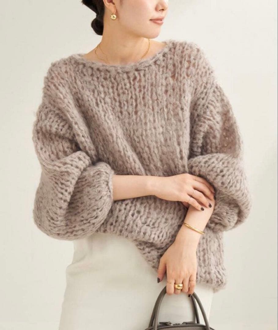 Page HAND KNIT ジャンボタム プルオーバー