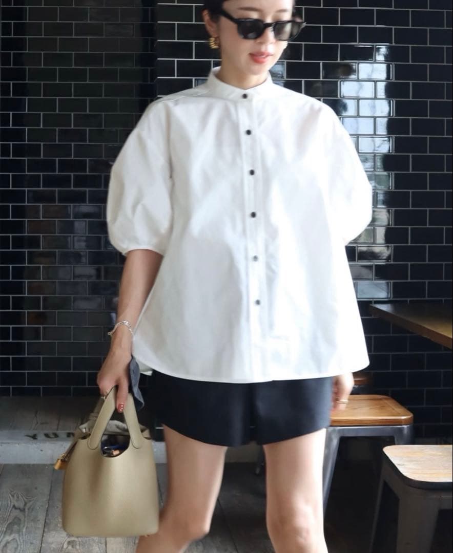 epa／half oxford shirt\"WHT\"