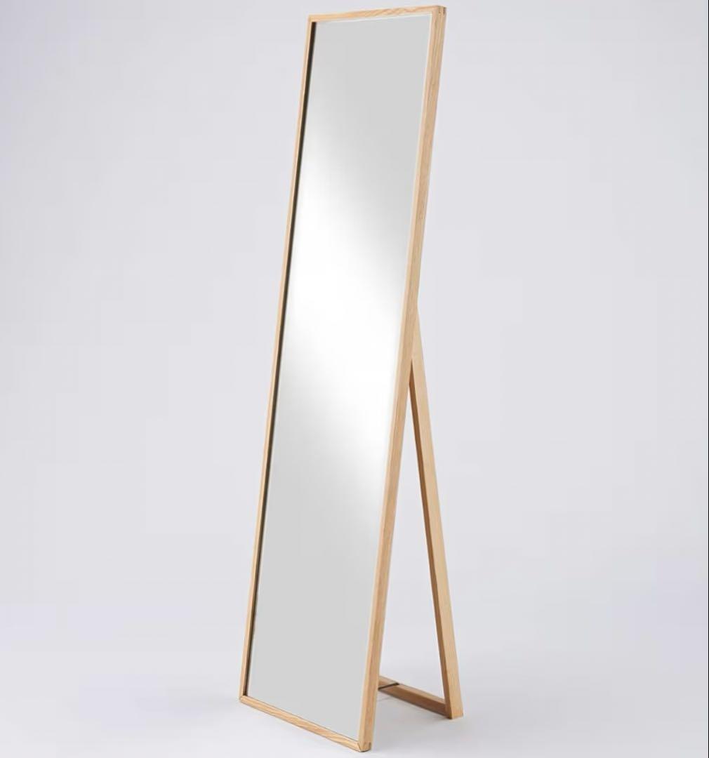 無印良品 オーク材ミラー・大 幅44×奥行33×高さ150.5cm