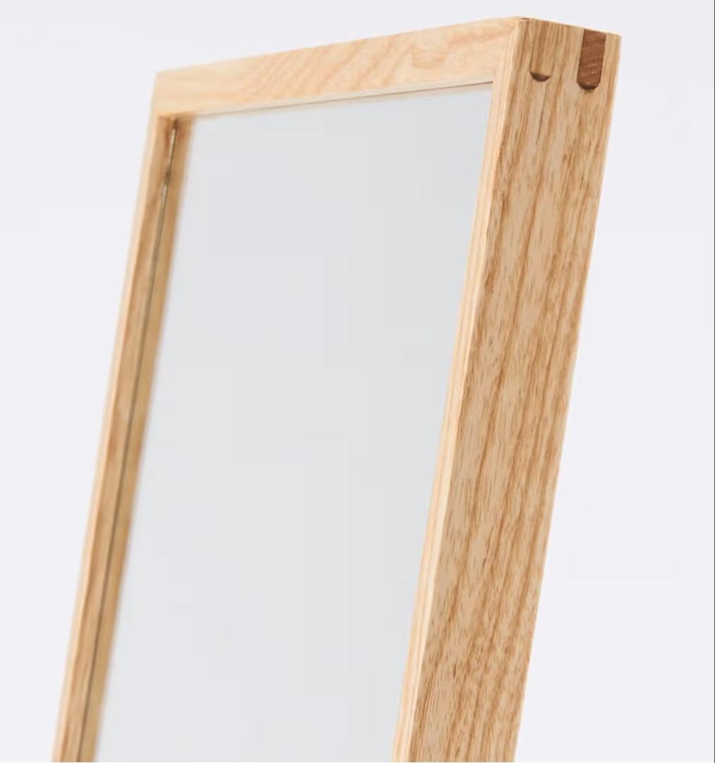無印良品 オーク材ミラー・大 幅44×奥行33×高さ150.5cm