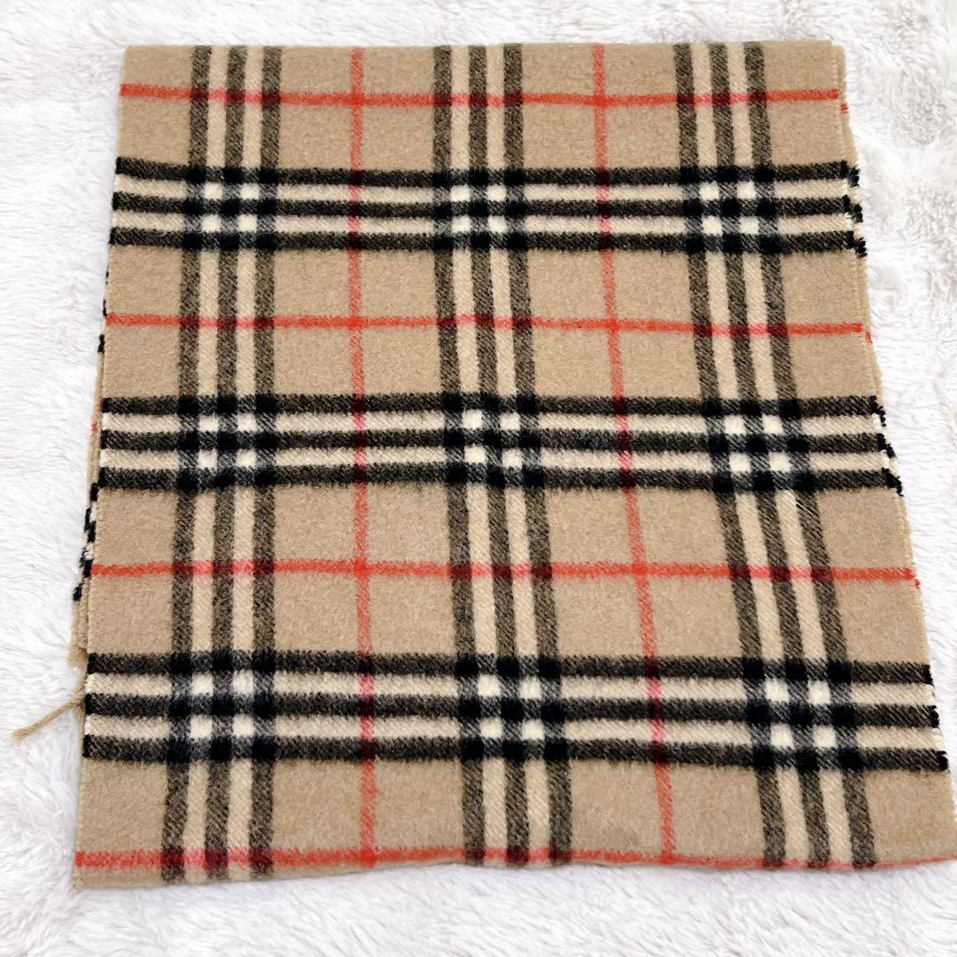BURBERRY カシミヤ マフラー ノバチェック レディース メンズ ベージュ