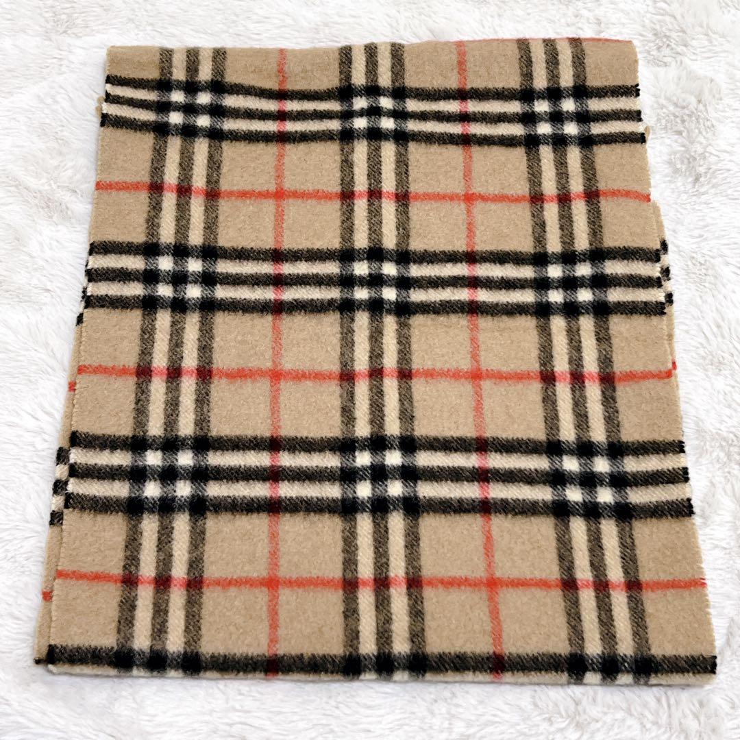 BURBERRY カシミヤ マフラー ノバチェック レディース メンズ ベージュ
