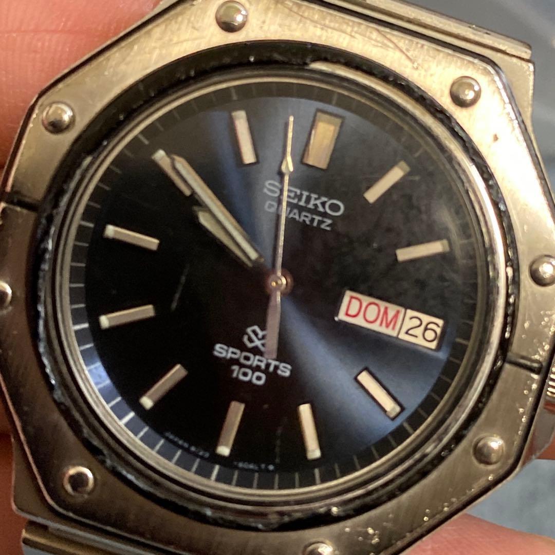 R*3様 ジャンク SEIKO セイコー SQ sports 100 8123-