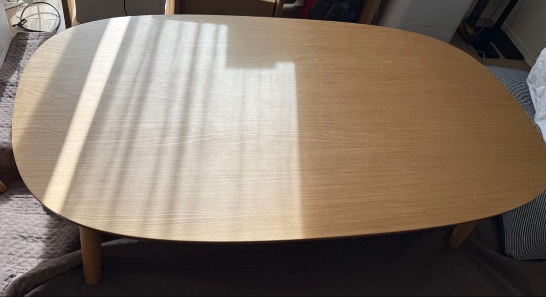 無印良品 こたつにもなるローテーブル ナチュラル 大 2025年４月購入