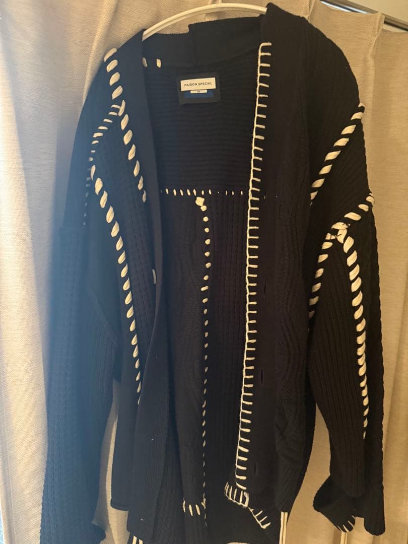 MAISON SPECIAL 編み込みデザイン カーディガン 00