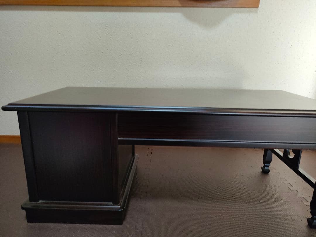 最高峰　紫檀　木製文机 ダークブラウン アンティーク