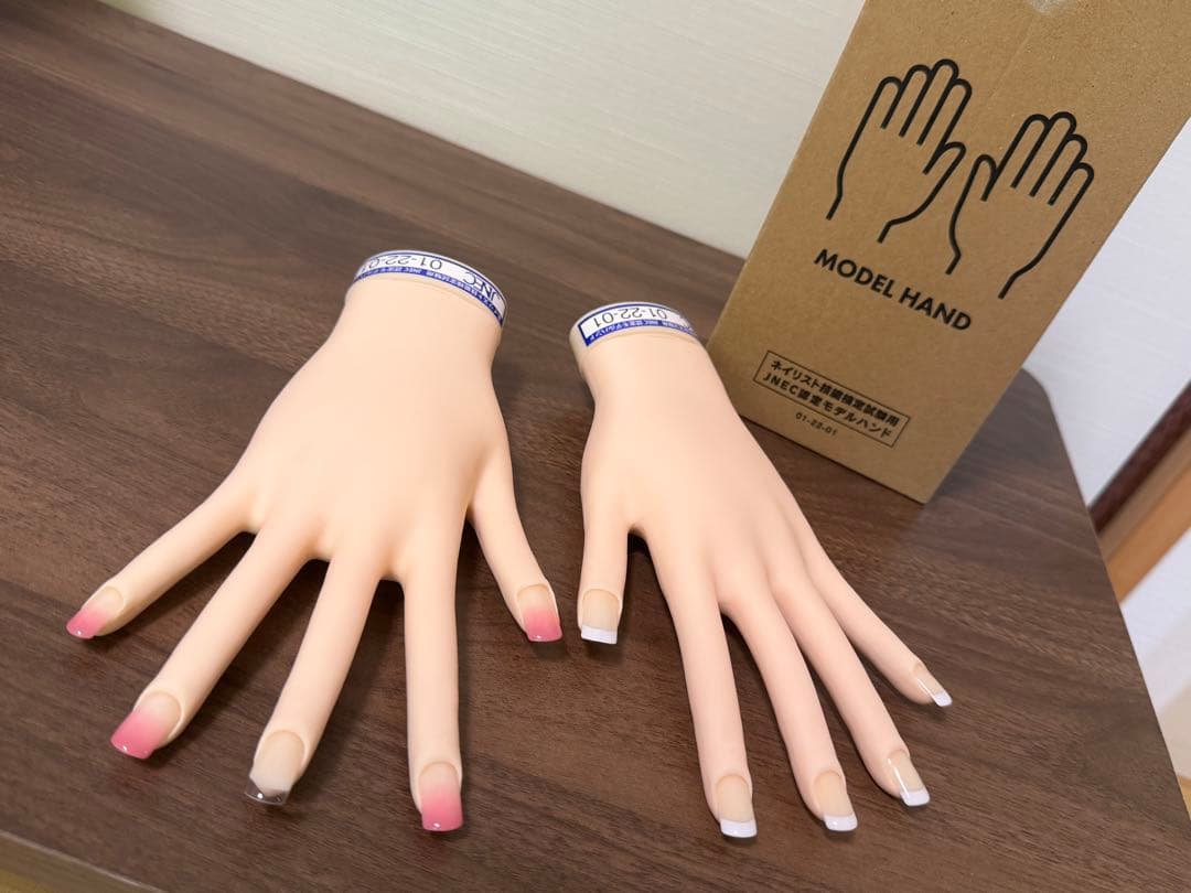 認定モデルハンド 初期 中級 三級 ニ級 ネイリスト検定セット