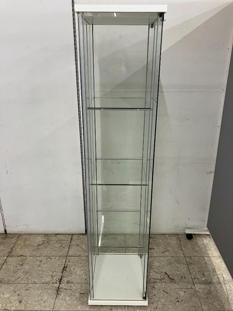 IKEA ガラスショーケース 飾り棚 DETOLF ホワイト