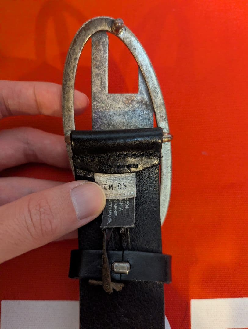 DIESEL 正規品 1DR オーバルDロゴベルト
