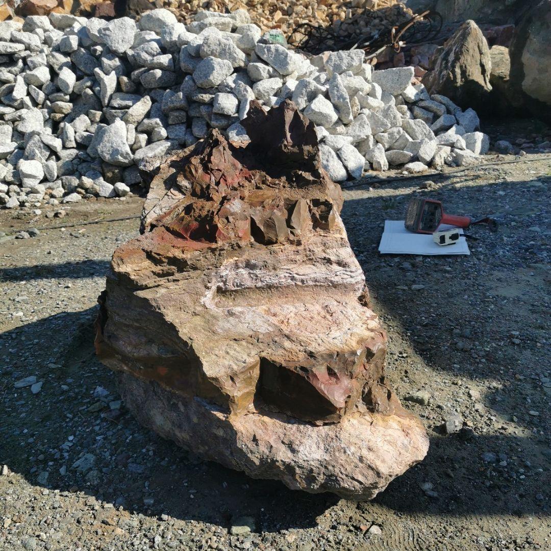 福島産　ジャスパー　154キロ　碧玉　庭石　鑑賞石　石　庭　ガーデニング