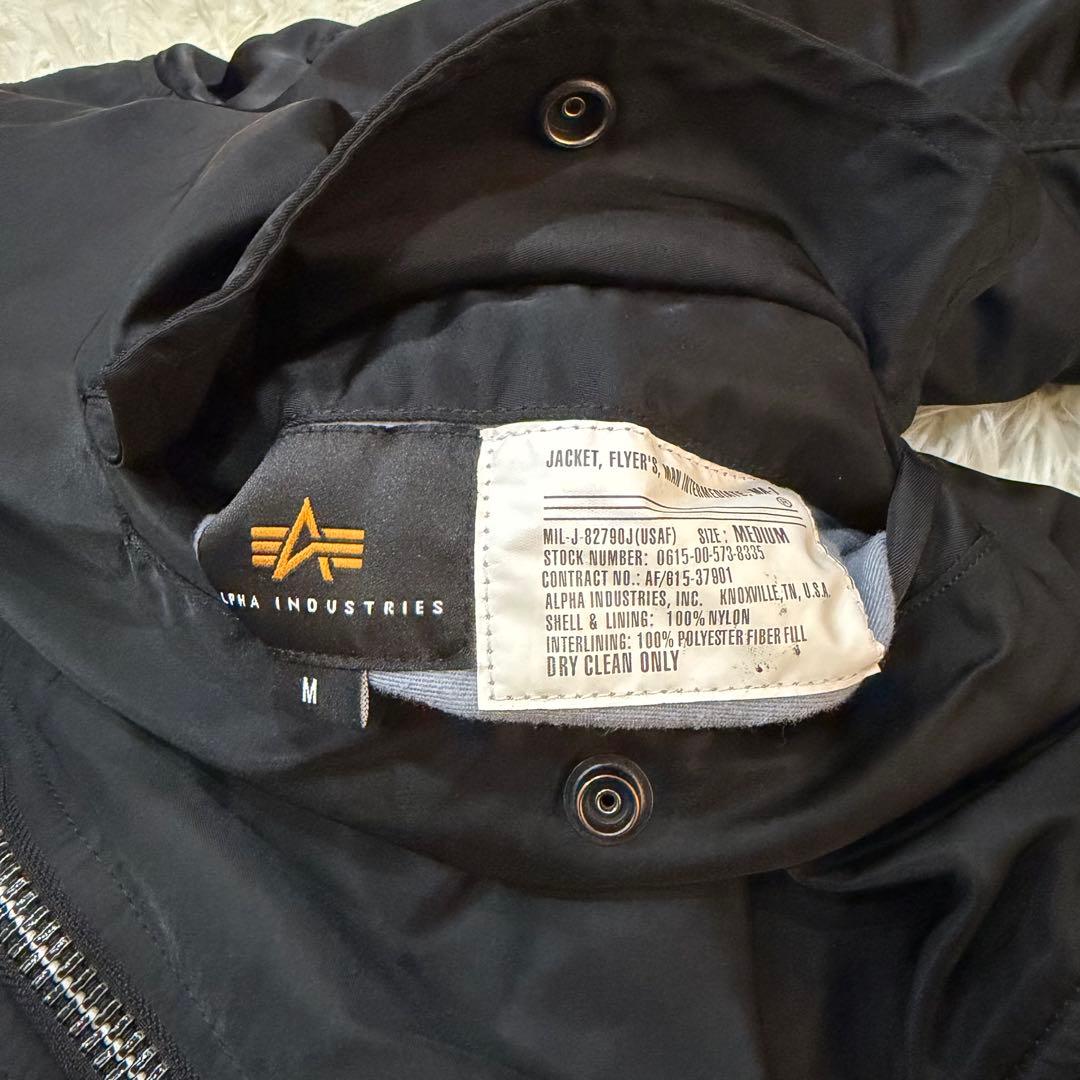 1806　アルファインダストリーズ　MA-1フライトジャケット　Mサイズ　黒