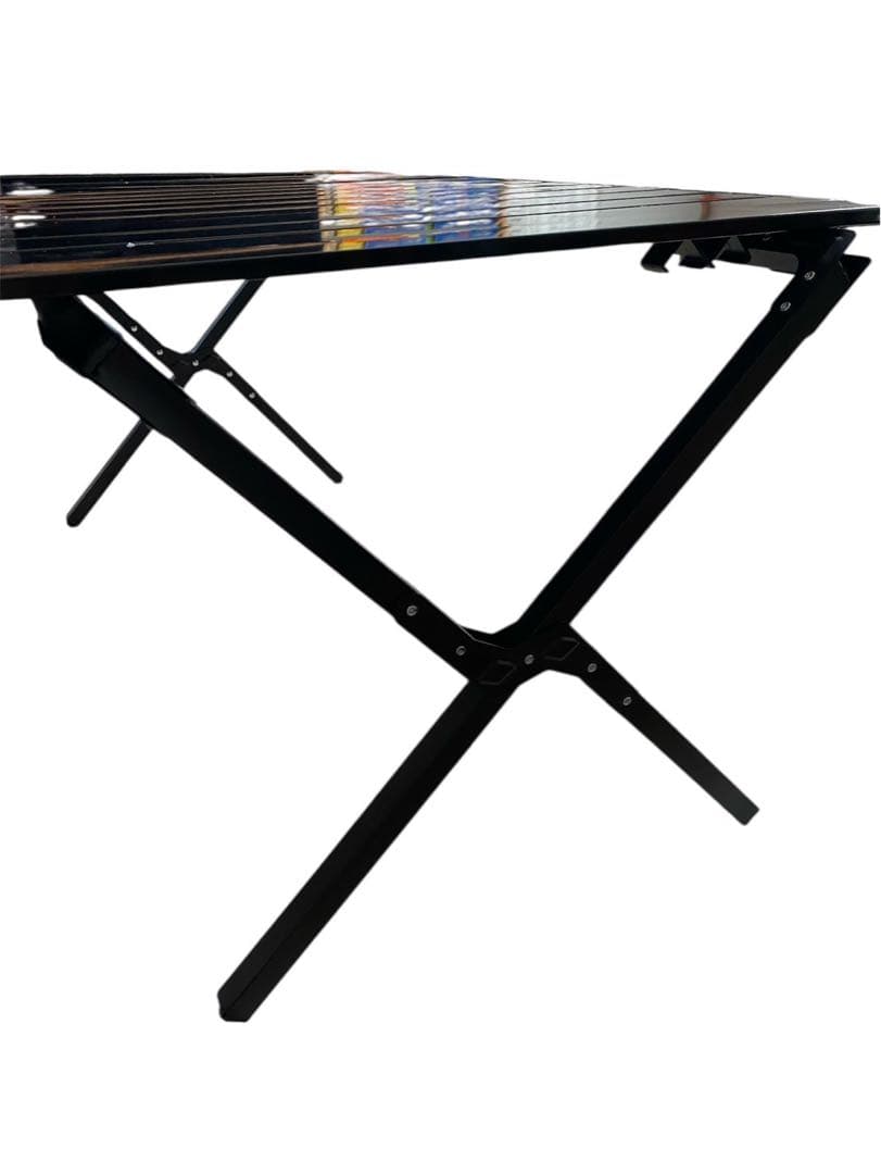 アウトドアテーブル ロールテーブル 軽量アルミ製 テーブル 収納バッグ付