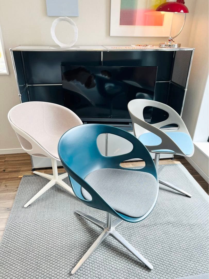 FRITZ HANSEN：RINリンチェア（ディープブルー・グレー）正規品・希少