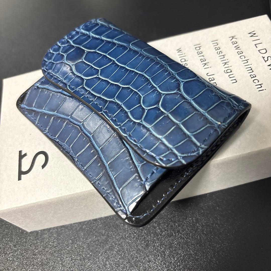 【極美品】藍染クロコ　タング　ワイルドスワンズ