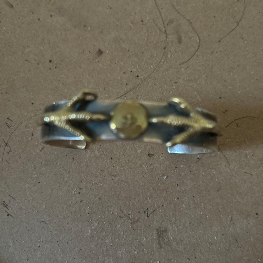 今週中のみ大幅値下げgoro'sゴローズ平打ちバングルM爪金オーダー品