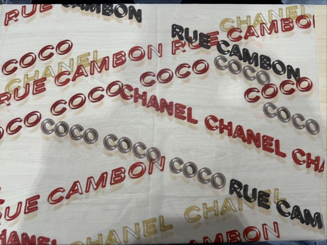 Coco Chanel ロゴ スカーフ　シャネル　COCO/CAMBON