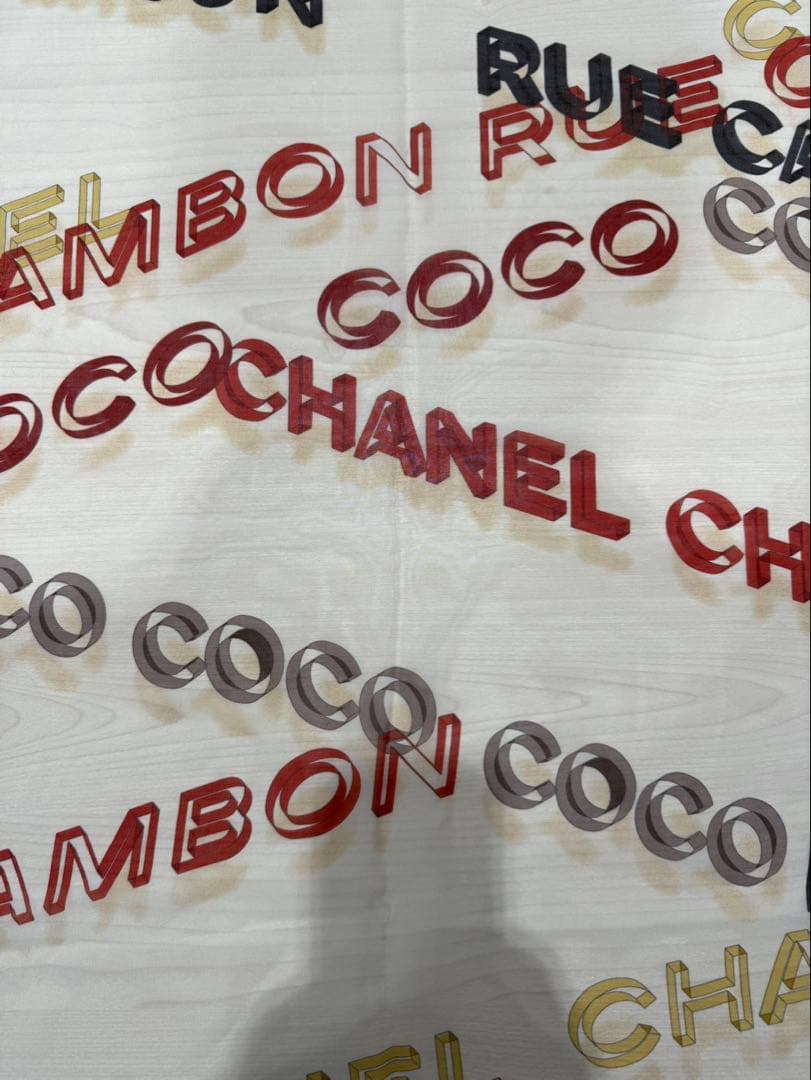 Coco Chanel ロゴ スカーフ　シャネル　COCO/CAMBON