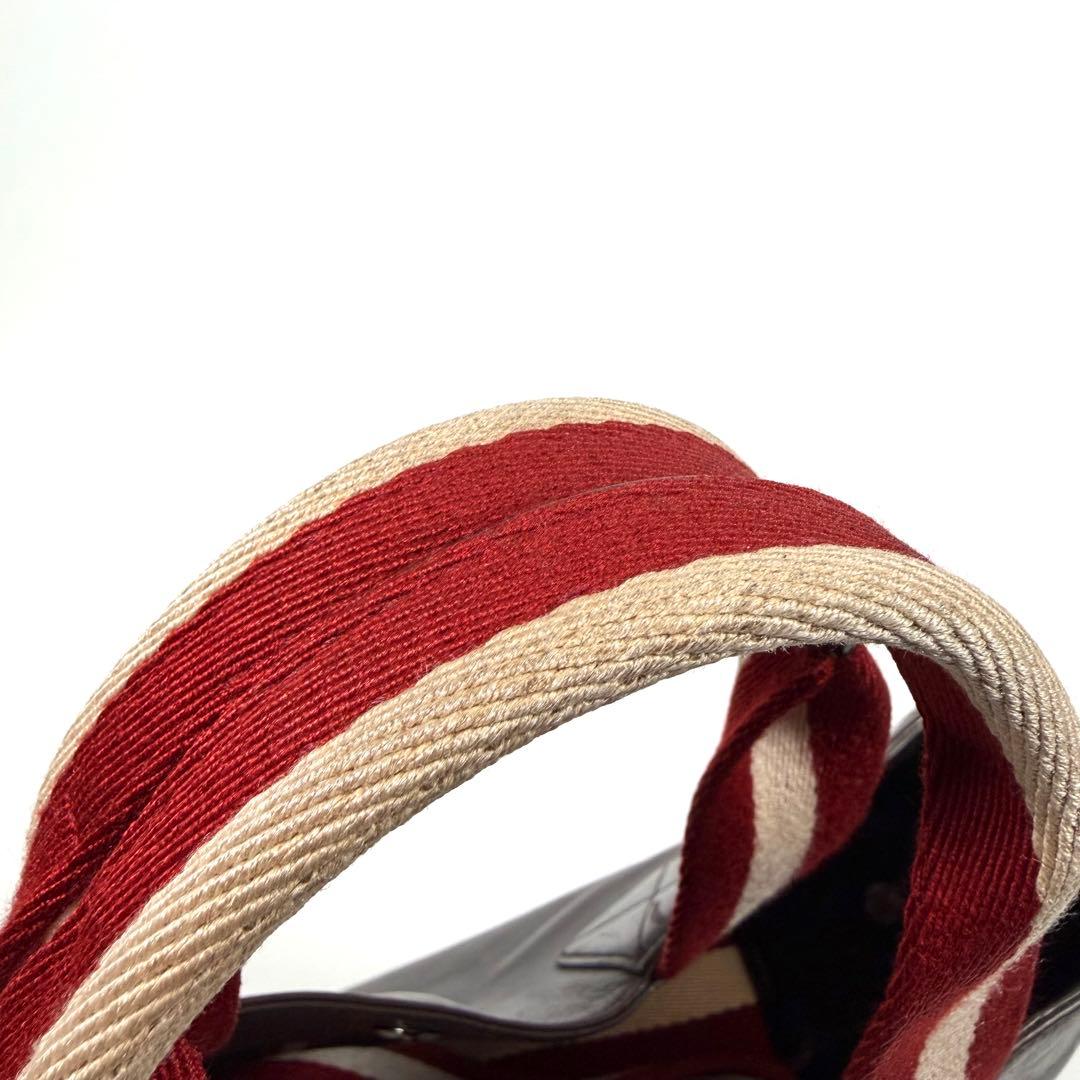 【美品】Bally バリー　トートバッグ　2way トレインスポッティング　濃茶