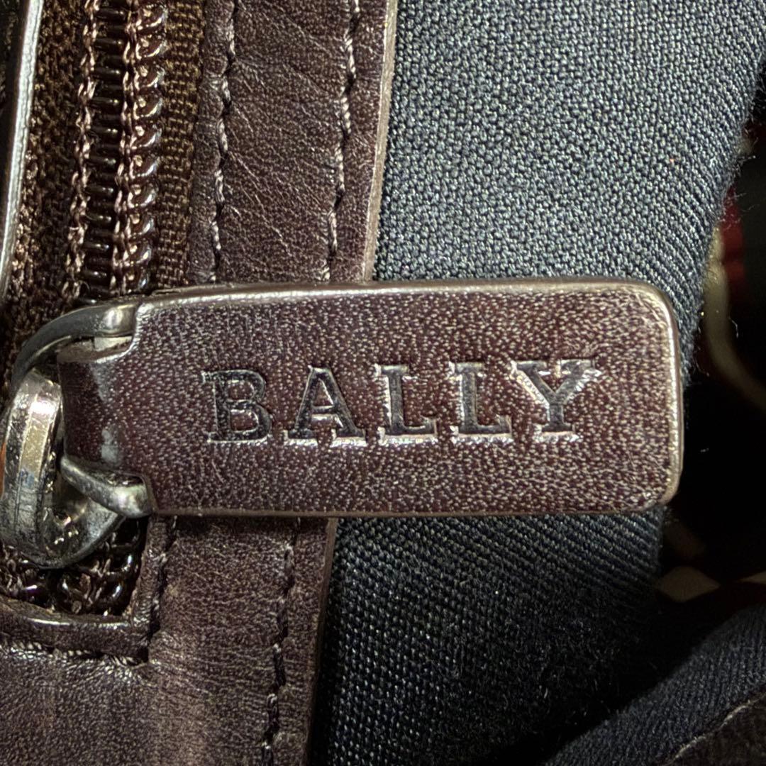 【美品】Bally バリー　トートバッグ　2way トレインスポッティング　濃茶