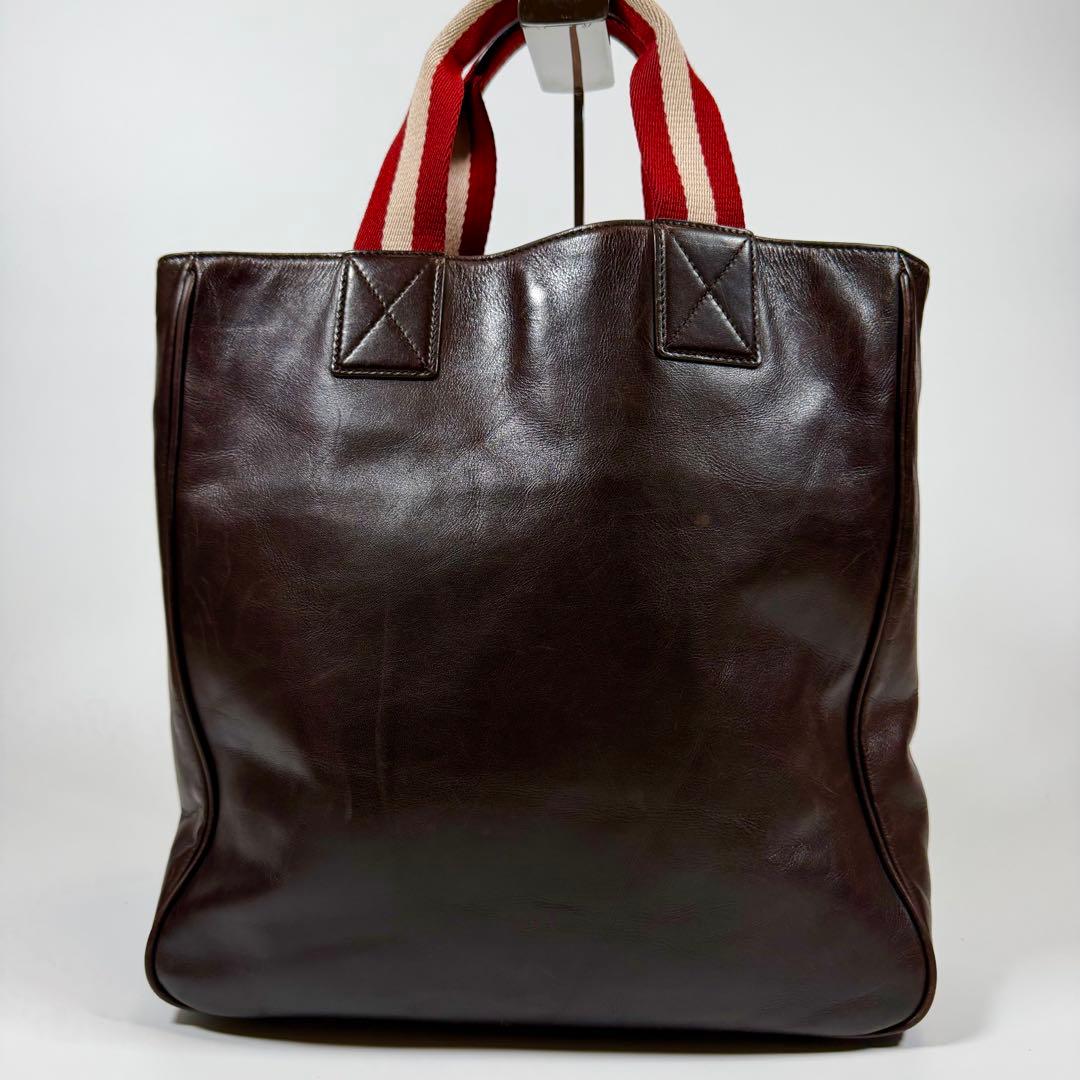 【美品】Bally バリー　トートバッグ　2way トレインスポッティング　濃茶