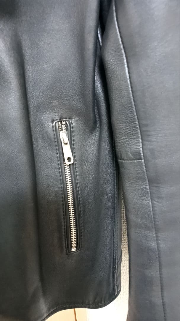 UNITED TOKYO ブラック シングルライダース ジャケット 革ジャン