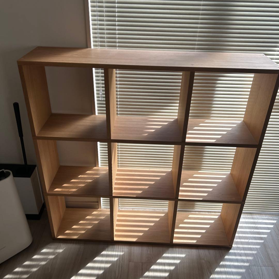 無印良品 スタッキングシェルフセット3段 幅122×奥行28.5×高さ121cm