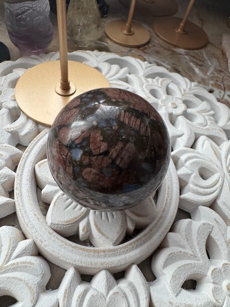 【たなな】ピンクオパール ロングイ ＆ケセラストーンスフィア