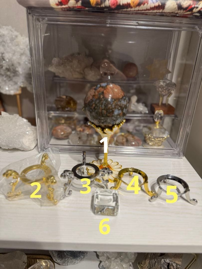 【たなな】ピンクオパール ロングイ ＆ケセラストーンスフィア