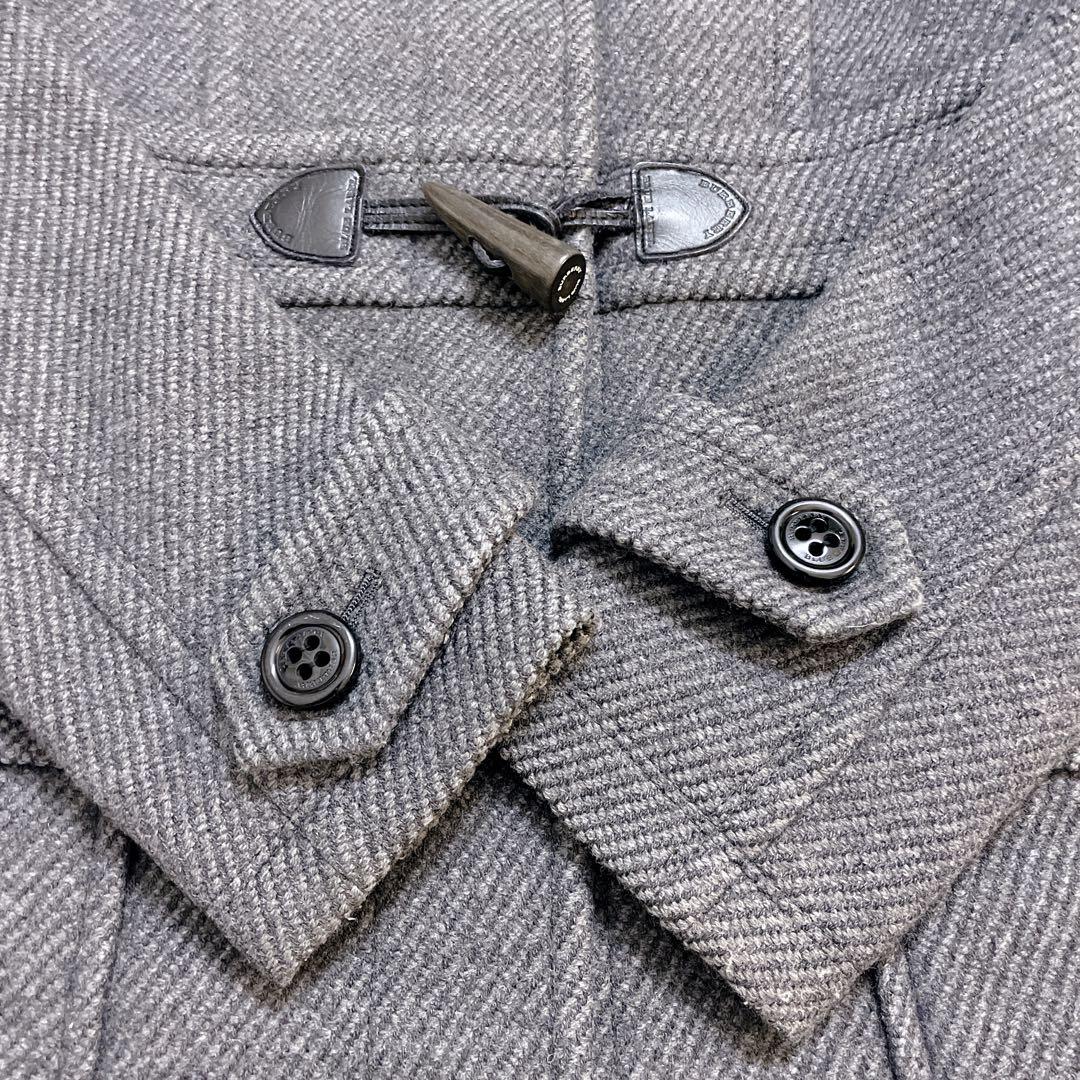 美品✨バーバリーブルーレーベル ダッフルコート グレー ノバチェック トグル M