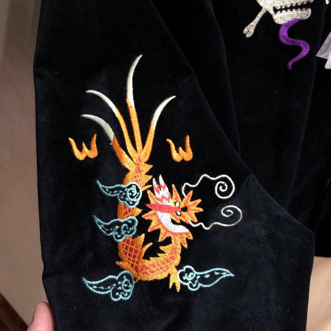 HOUSTON ヒューストン ベトジャン ベトナムジャケット ベロア別珍 虎刺繍