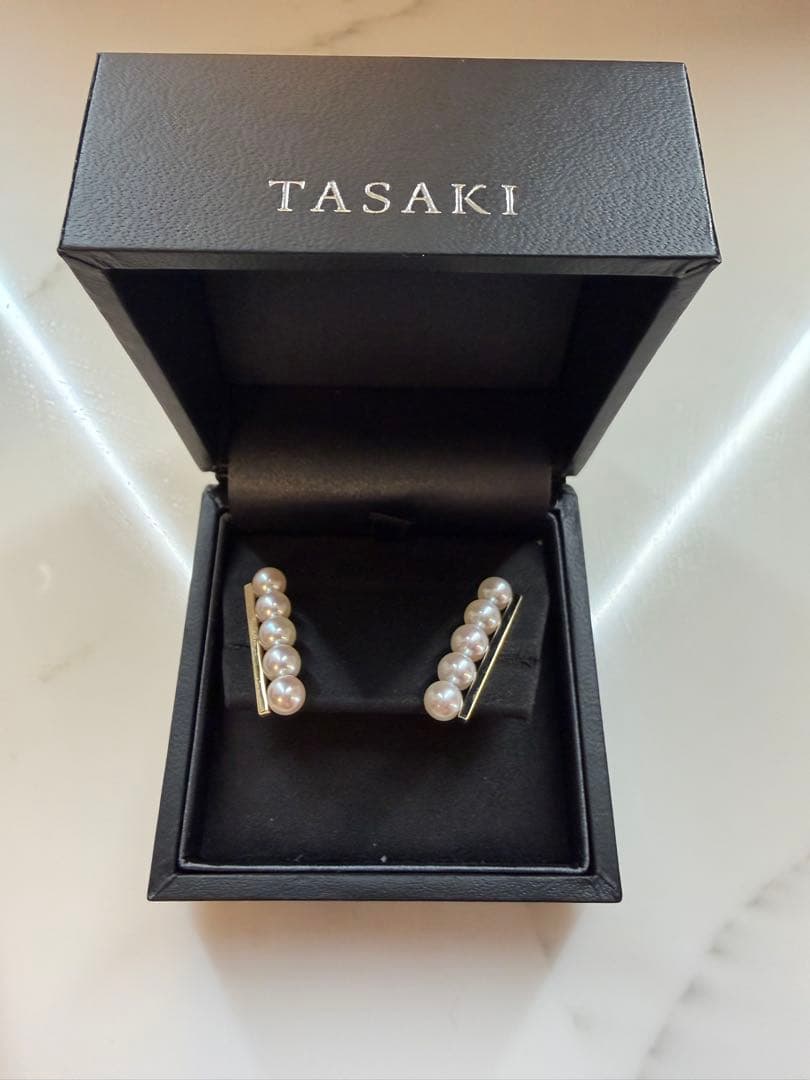 TASAKI パールスタッドピアス 証明書付き
