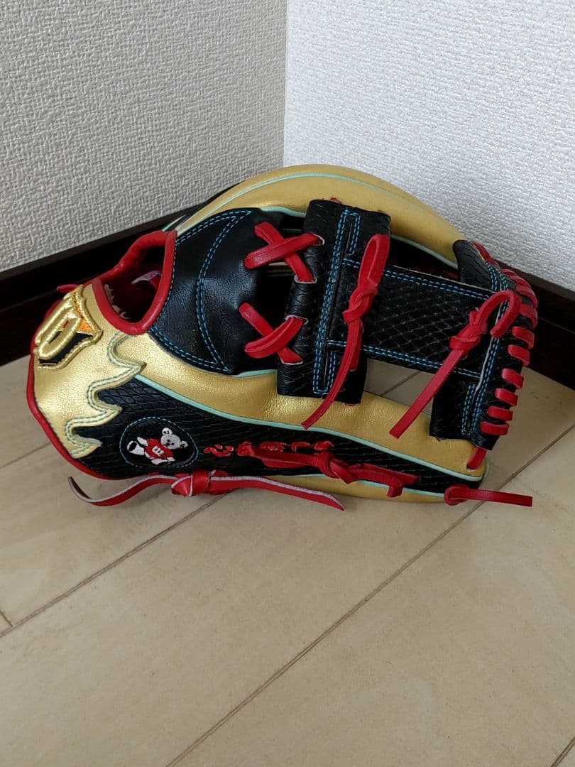 ウィルソン　軟式内野　オーダーグローブ　87型　鬼滅の刃　煉獄杏寿郎風