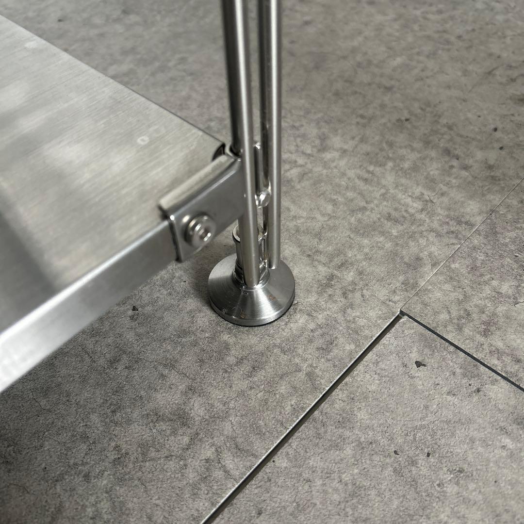 【むさこ様】 無印良品ステンレスユニットシェルフ　大　ワードローブバー付き