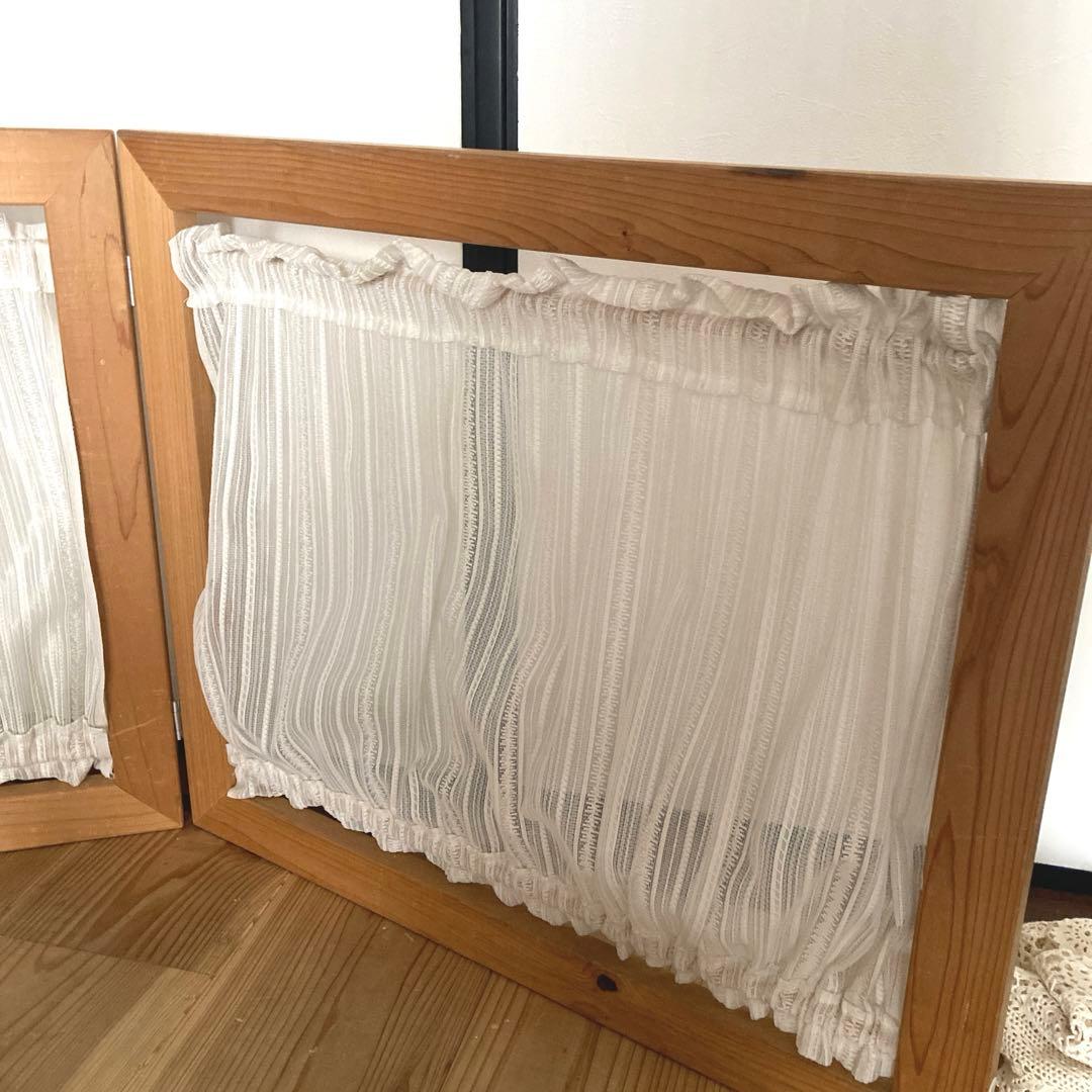 カントリー家具　フレンチ　レースのパーテーション